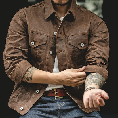 Hugo | Vintage oljevaxad jacka